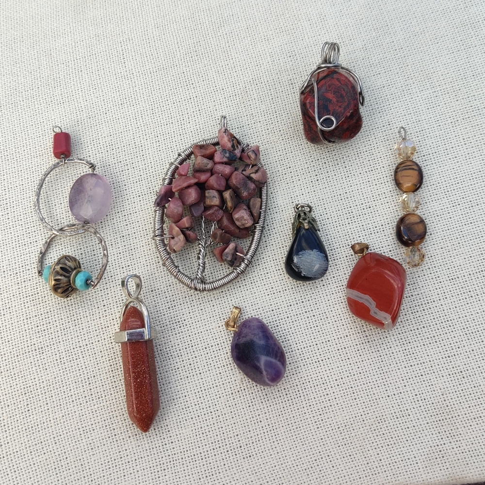 8 stone pendants